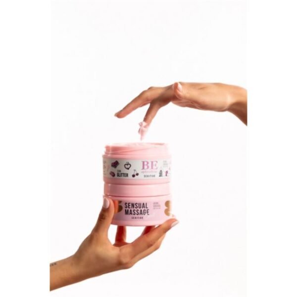 Crema BE con glitter corporal 200  gramos