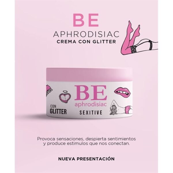 Crema BE con glitter corporal 200  gramos