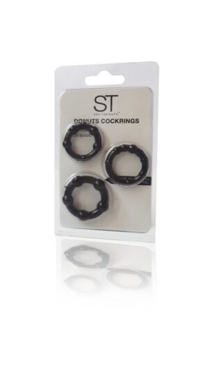 Anillos ring x 3 black