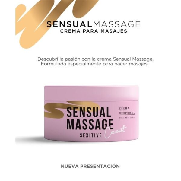 Crema para masajes SENSUAL COCONUT 200 g