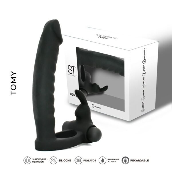 Tomy anillo para doble penetracion con Balita USB extraible