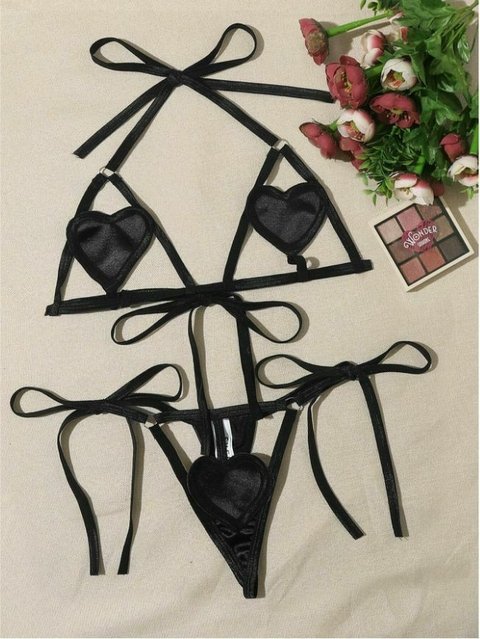 Conjunto CORAZONES con tiras elasticas