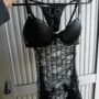 ENAGUA delantal + less NEGRO talle 95 / 100