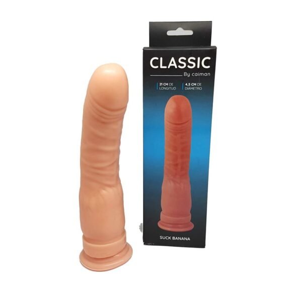 Dildo con sopapa BANANA curvo 21x4,5