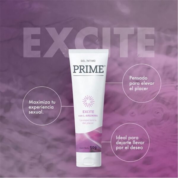 Lubricante PRIME excite Con L- arginina 22g