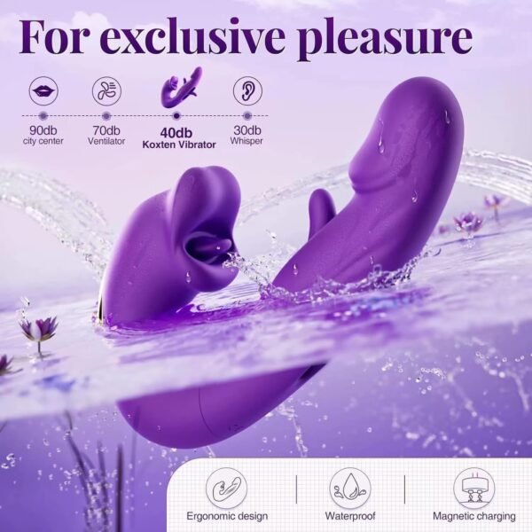 VIBRADOR 3 EN 1 con boca y lengua