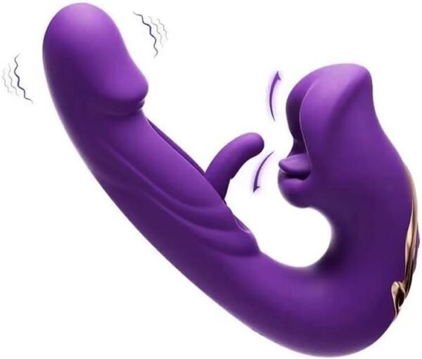 VIBRADOR 3 EN 1 con boca y lengua
