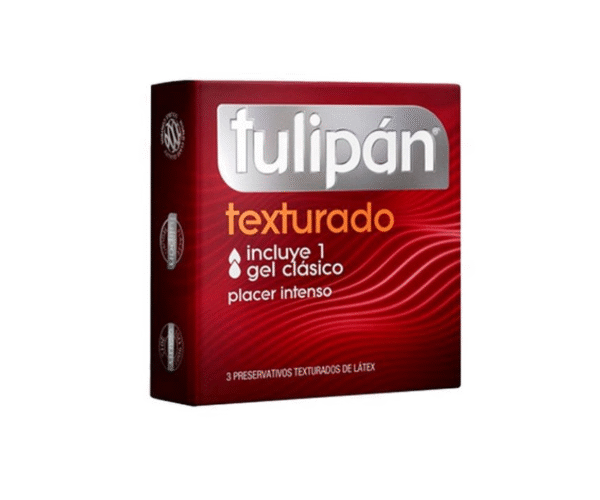 Preservativos TULIPAN texturado x3