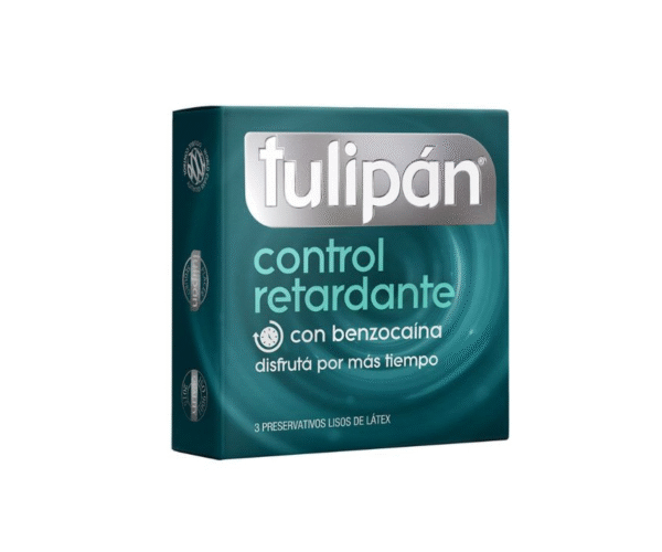 Preservativos TULIPAN control RETARDANTE x3