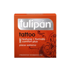 tulipan tatto Preservativos TULIPAN tatto x 3