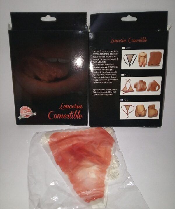 TANGA COMESTIBLE sabor frutilla de caramelo