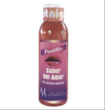 saborizado frutilla Lubricante sabor del amor FRUTILLA 75ml