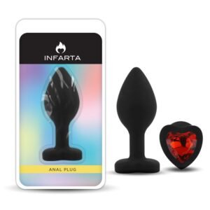 heart silicona PLUG ANAL TALLE S joya corazon SILICONA 7,2 x 2,8cm